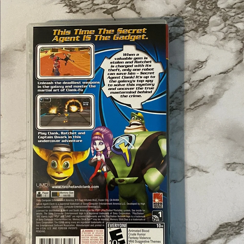 Sony Secret Agent Clank PSP Game PlayStation